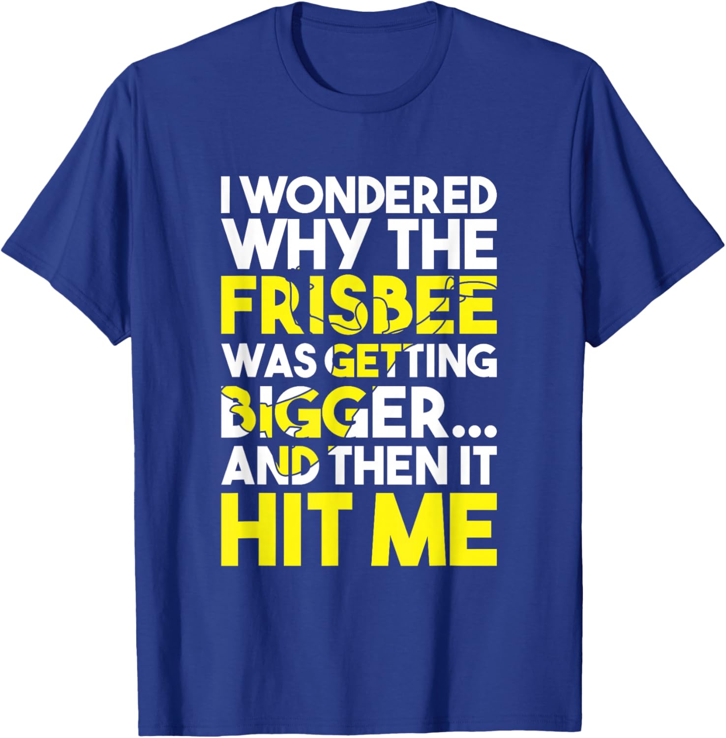 Flying Disc Throwing Frisbee Player Funny Ultimate Frisbee T-Shirt - T-Shirt | Royal