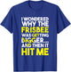 Flying Disc Throwing Frisbee Player Funny Ultimate Frisbee T-Shirt - T-Shirt | Royal