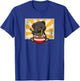 Funny Cartoon Japanese Kawaii Kids Ramen Black Pug Lover T-Shirt - T-Shirt | Royal