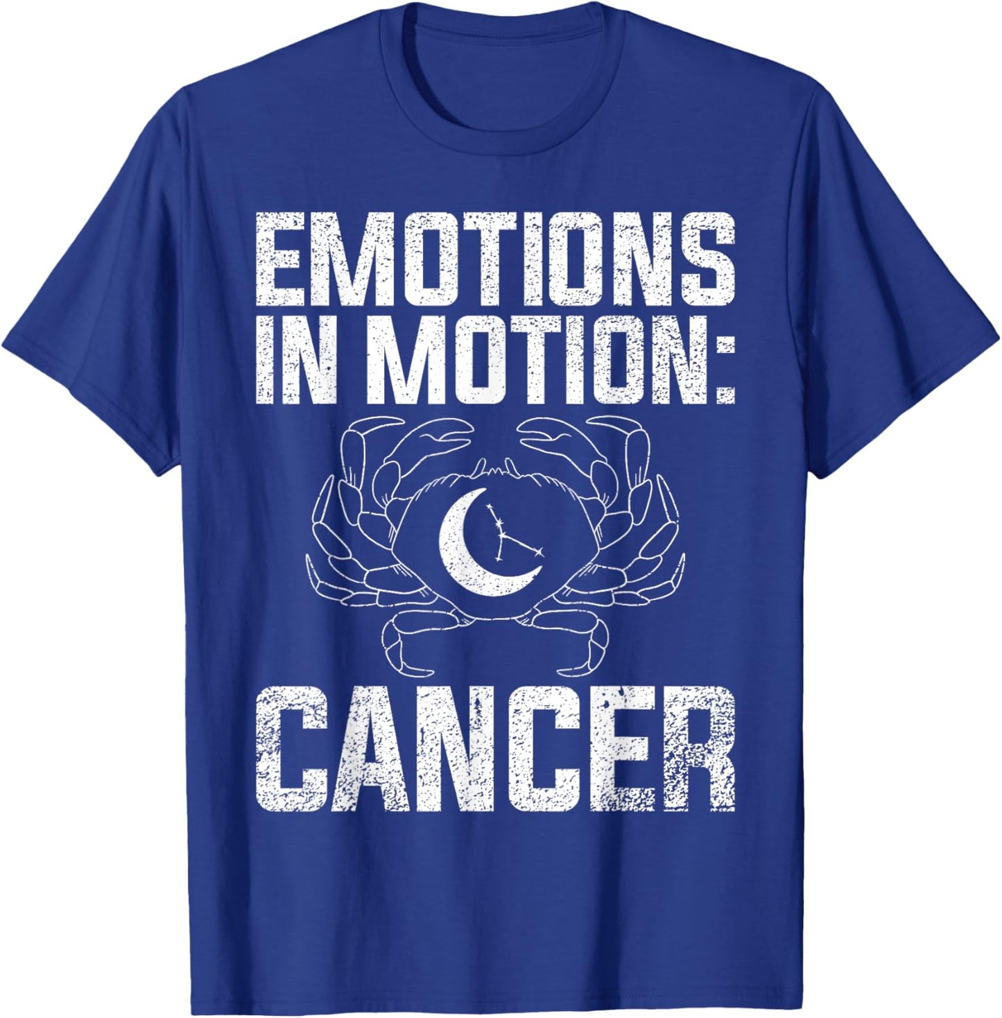 Emotions in Motion Cancer Zodiac T-Shirt - T-Shirt | Royal