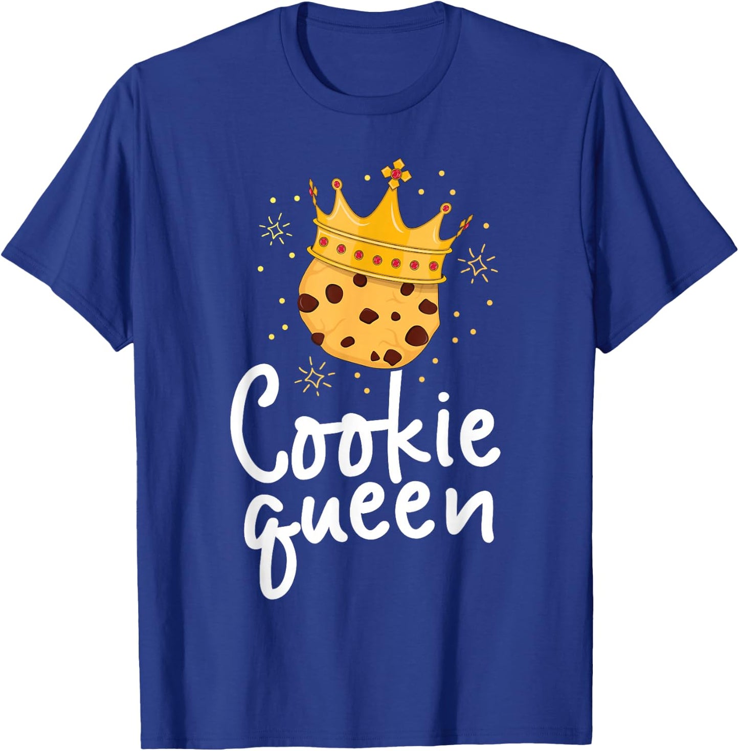 Cookie Queen Cute Chocolate Chip Foodie Gift Girls Women T-Shirt - T-Shirt | Royal