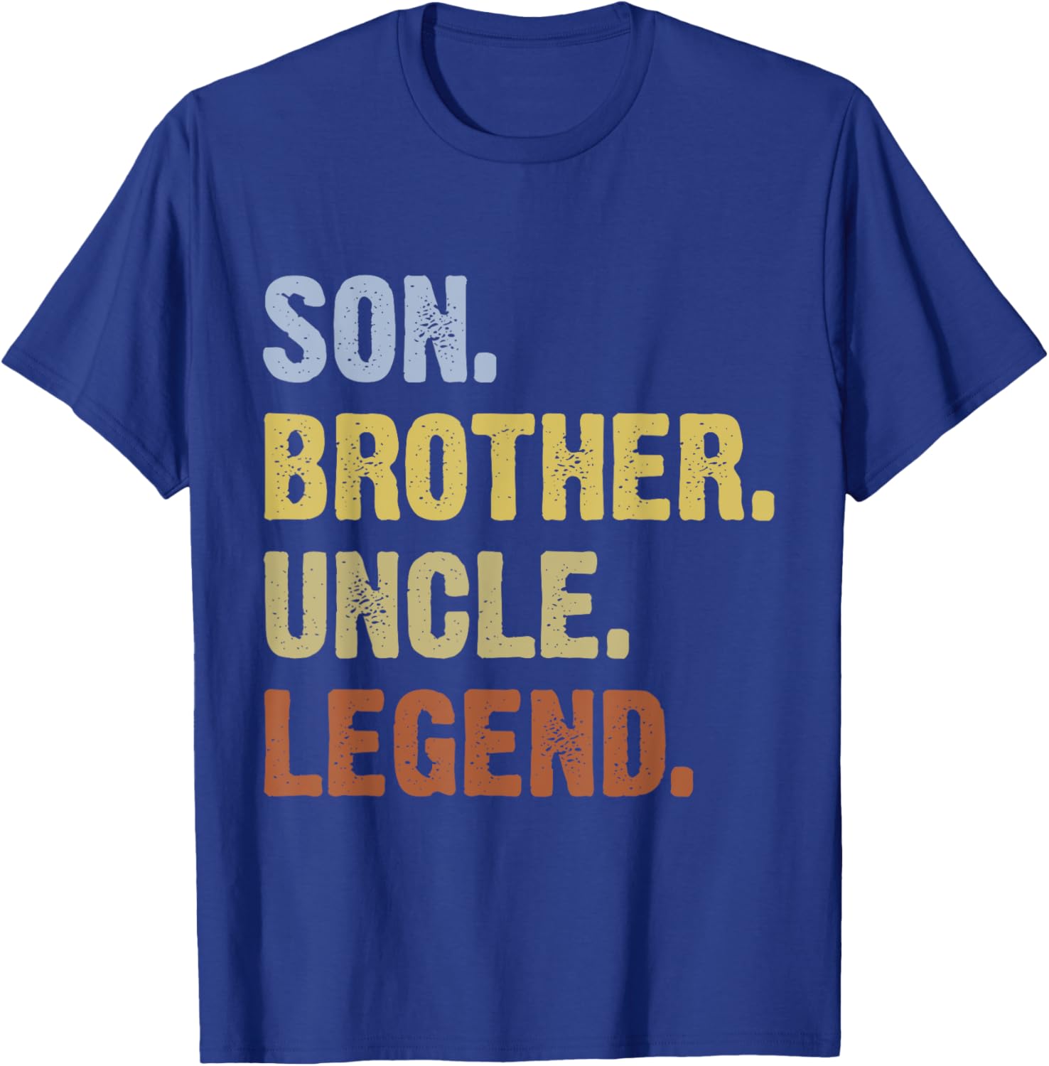 Son Brother Uncle Legend Funny Vintage Uncle T-Shirt - T-Shirt | Royal