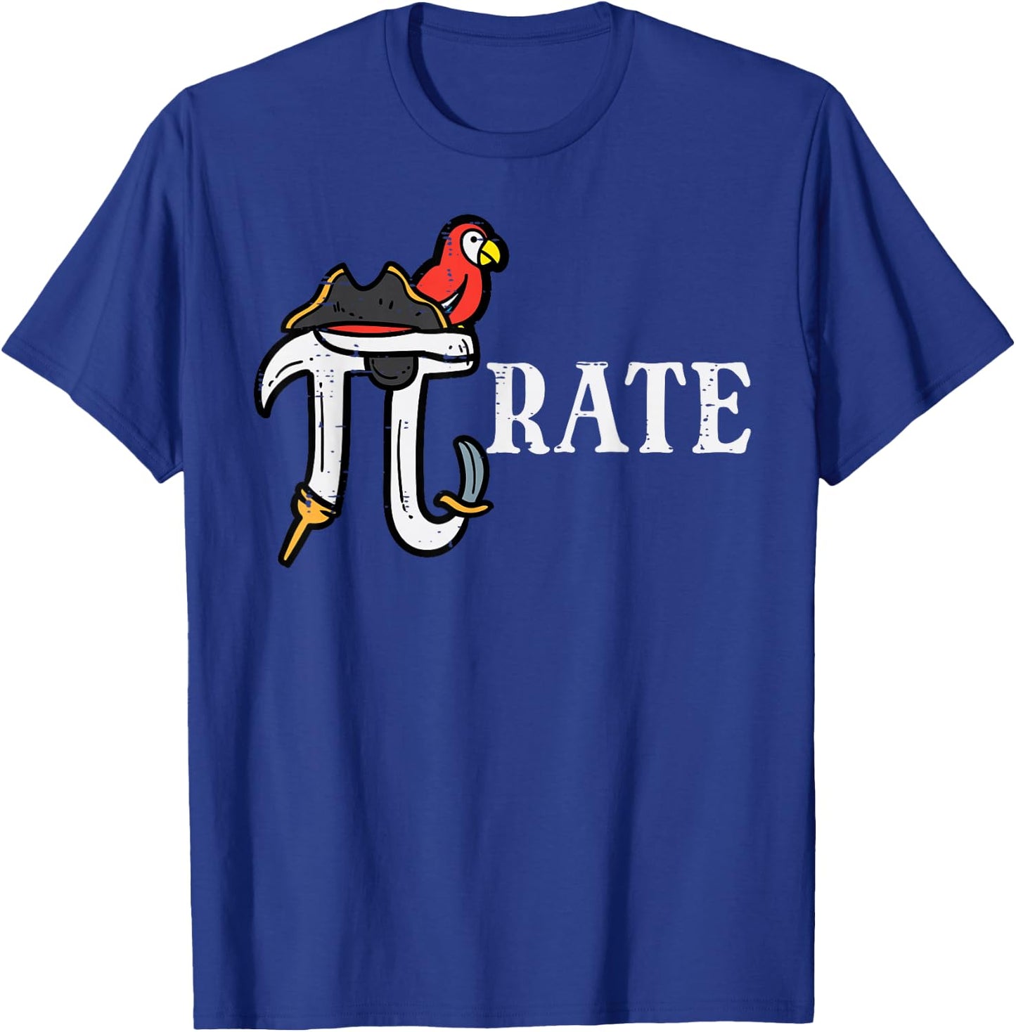 Pirate Pi Funny Math Pie Halloween Costume Teacher Men Women T-Shirt - T-Shirt | Royal