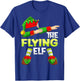 Dabbing Elf Christmas Pilote Pilotes Airplane The Flying Elf T-Shirt - T-Shirt | Royal