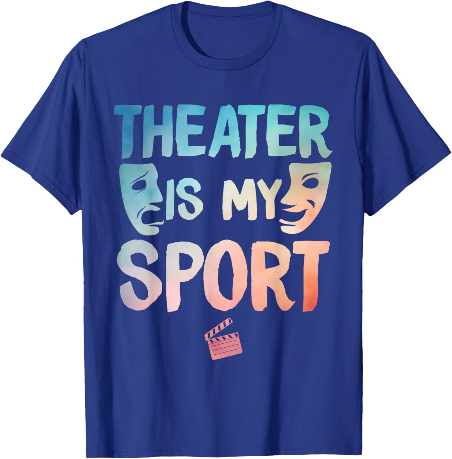 Theater Art Women Drama Actor Musical Theatre Lover T-Shirt - T-Shirt | Royal