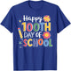 Happy 100 Days Of School Teacher Student Women Kids Cute T-Shirt - T-Shirt | Royal
