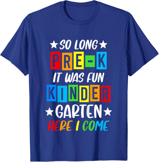 Pre-K Grad 2026 Preschool Graduation 2026 So Long Pre-K T-Shirt - T-Shirt | Royal