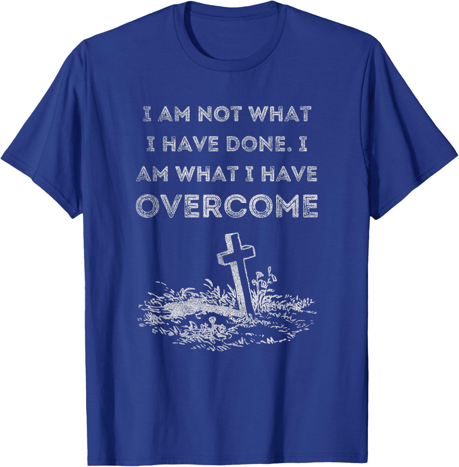 Celebrate Recovery Christian Cross Jesus Christ T-Shirt - T-Shirt | Royal