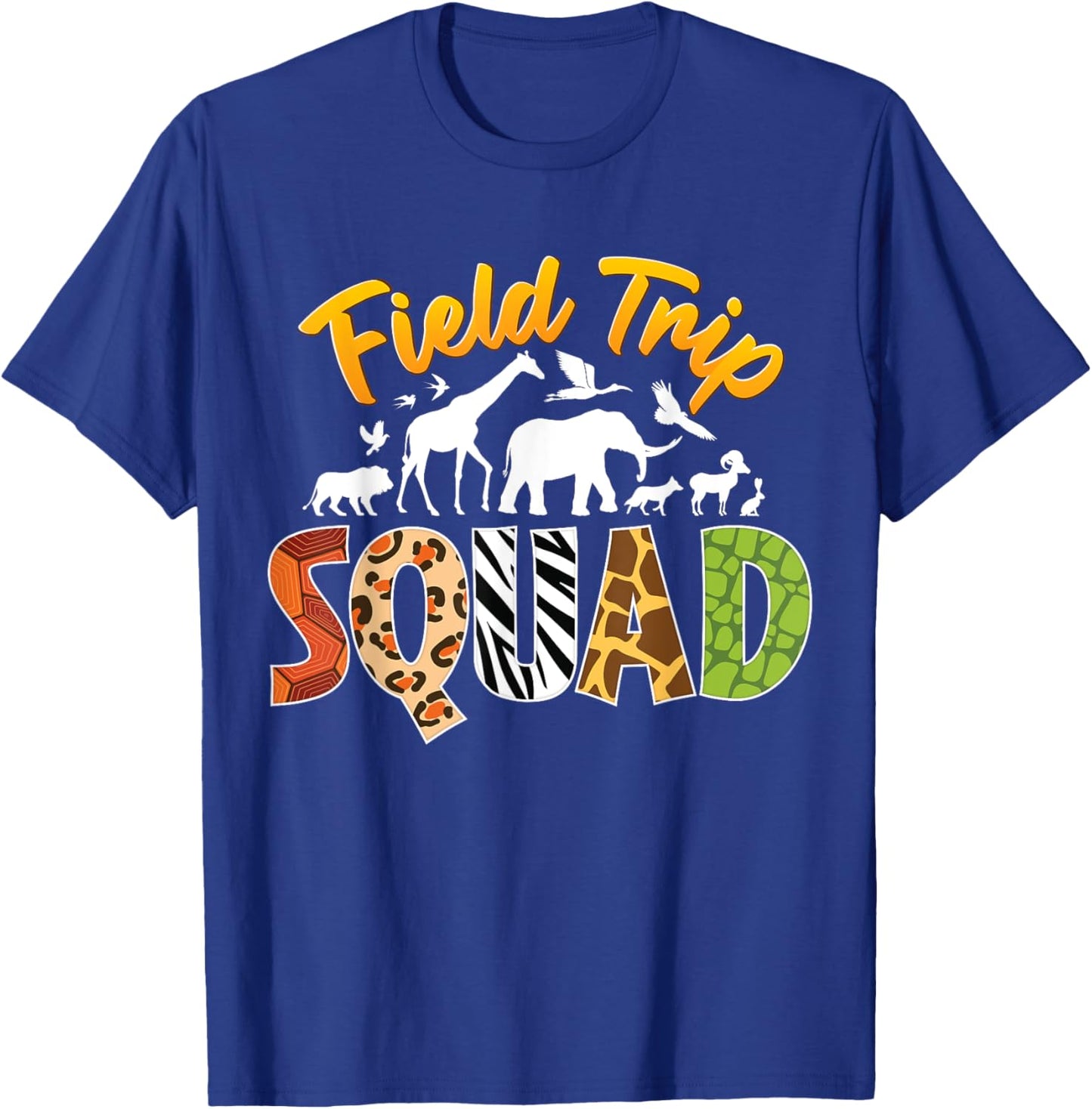 Zoo Field Trip Squad Matching Teacher Students Boys Girls T-Shirt - T-Shirt | Royal