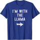 I’m With The Llama Funny Halloween Couple Costume T-Shirt - T-Shirt | Royal