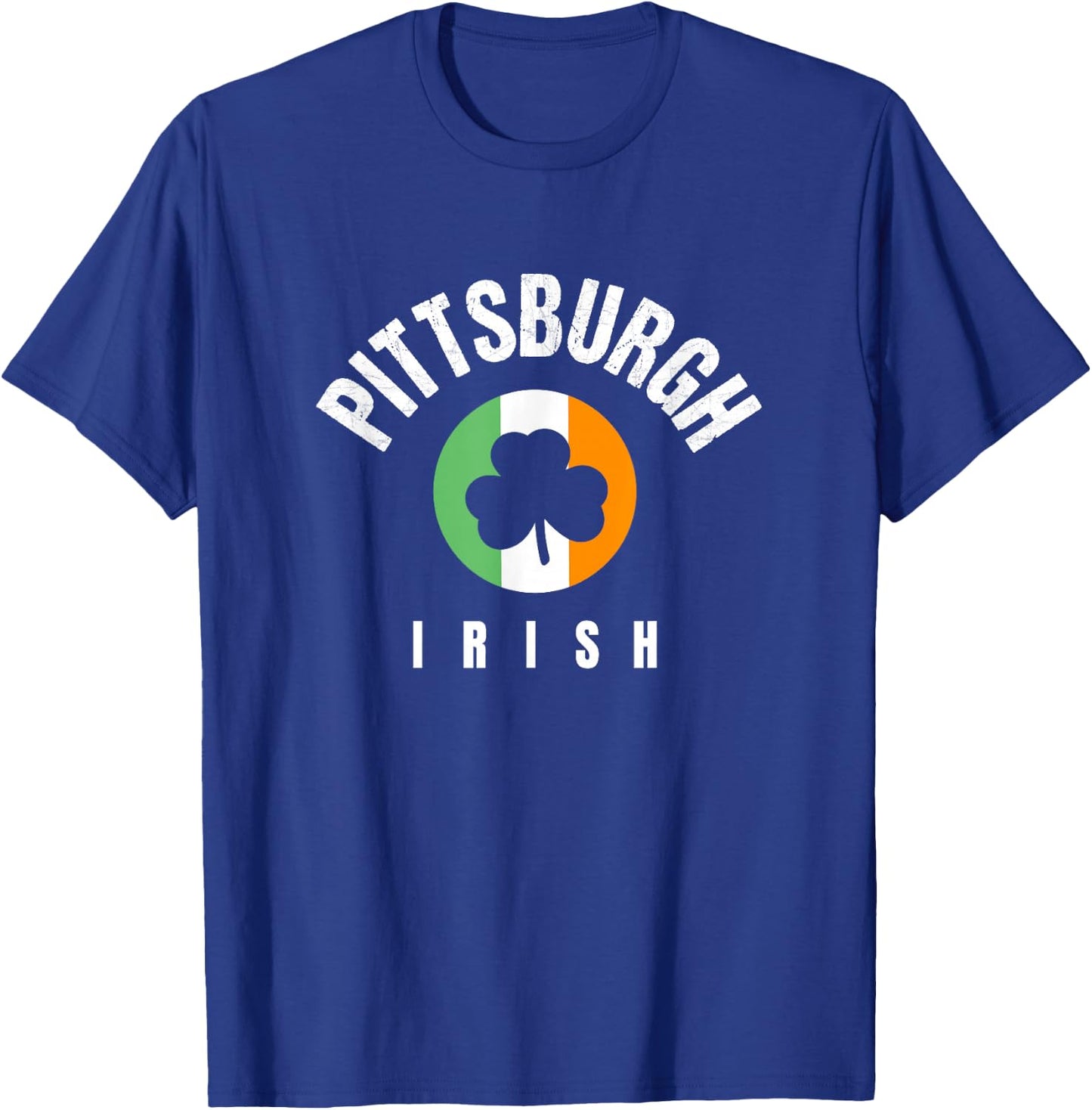 Pittsburgh St Patricks Green Saint Pattys Pittsburgh Irish T-Shirt - T-Shirt | Royal