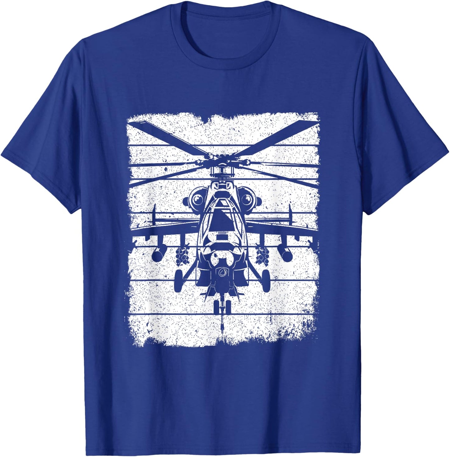 Fighter Helicopter T-Shirt - T-Shirt | Royal