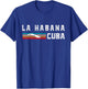La Habana Cuba Map Souvenir Retro Vintage Cubano Cuba T-Shirt - T-Shirt | Royal