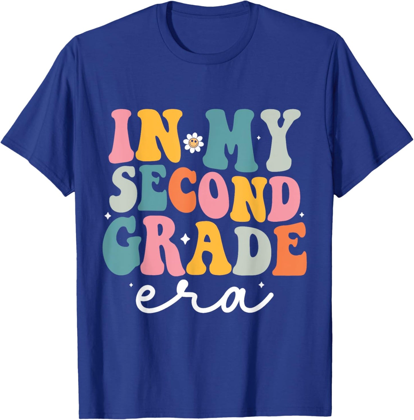 In My Second Grade Era Kid Back To School 2nd Grade Teacher T-Shirt - T-Shirt | Royal