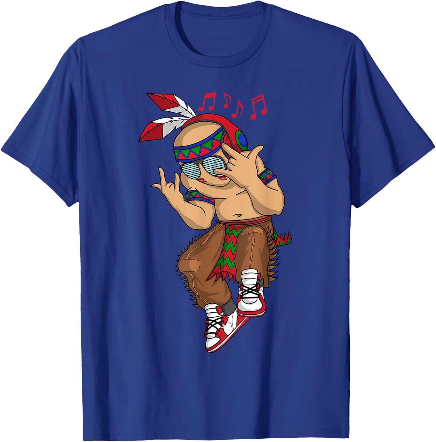 Dancing Indian Urban Men Cool Hip Hop Music Clothes Gift T-Shirt - T-Shirt | Royal