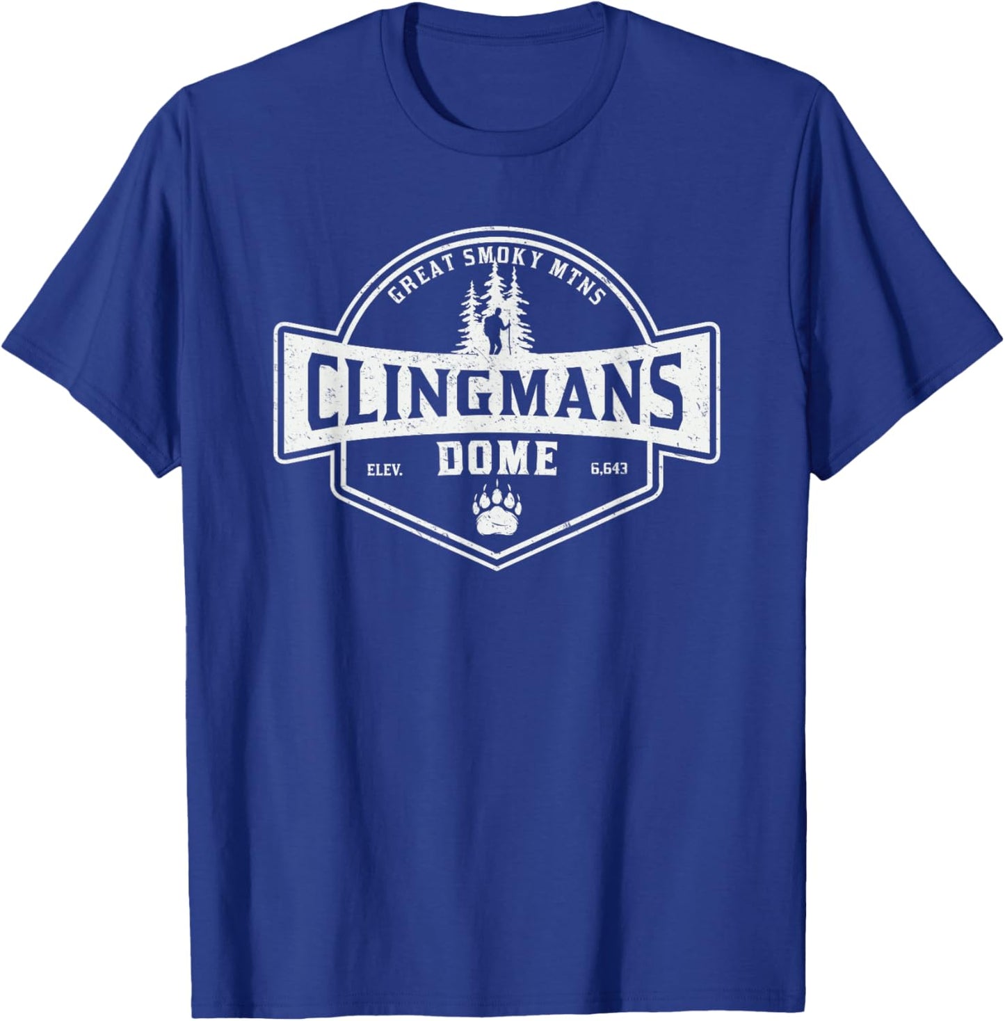 Clingmans Dome Great Smoky Mountains T-Shirt - T-Shirt | Royal