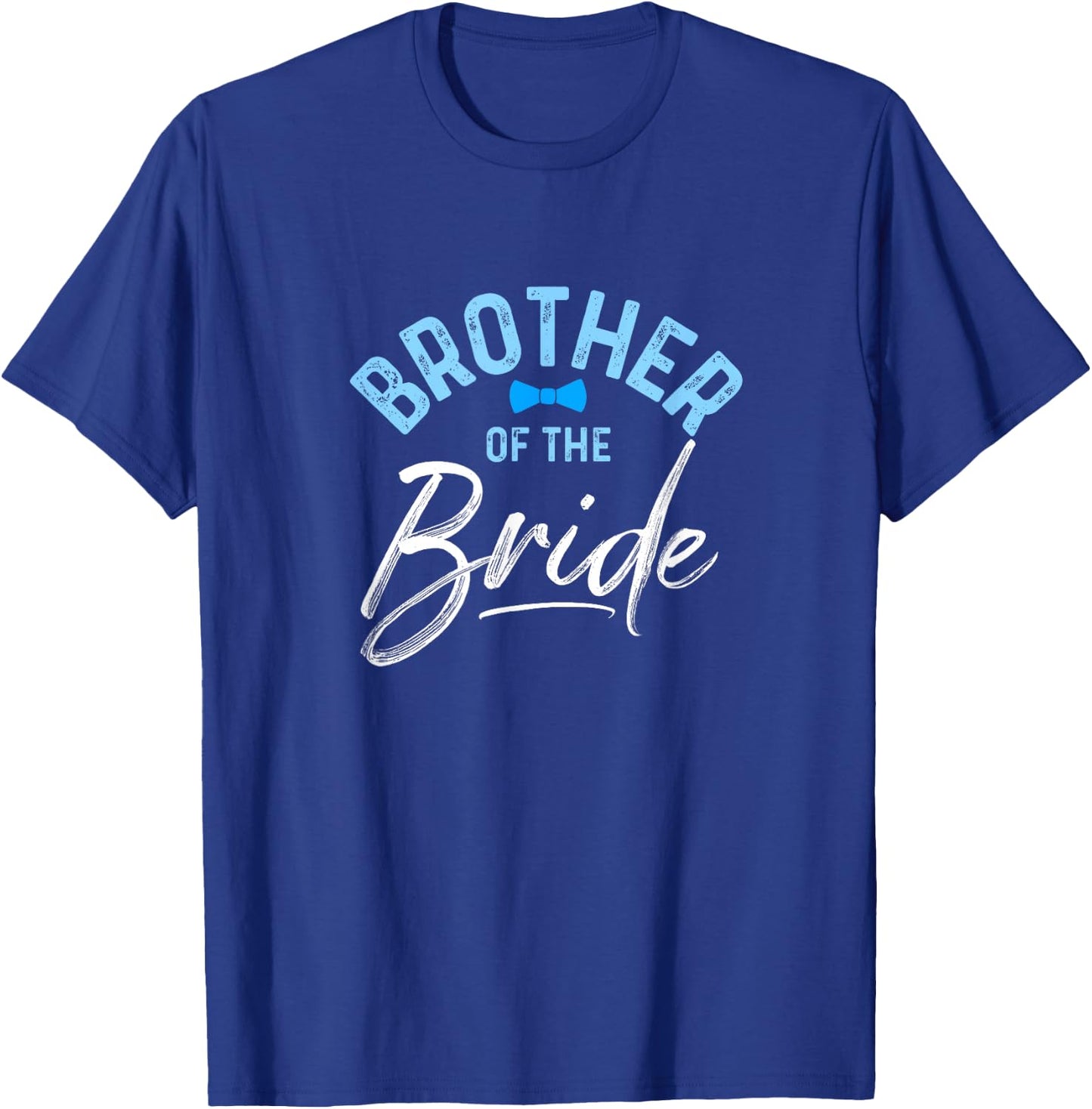 Brother Of The Bride Calligraphy for Wedding Party T-Shirt - T-Shirt | Royal