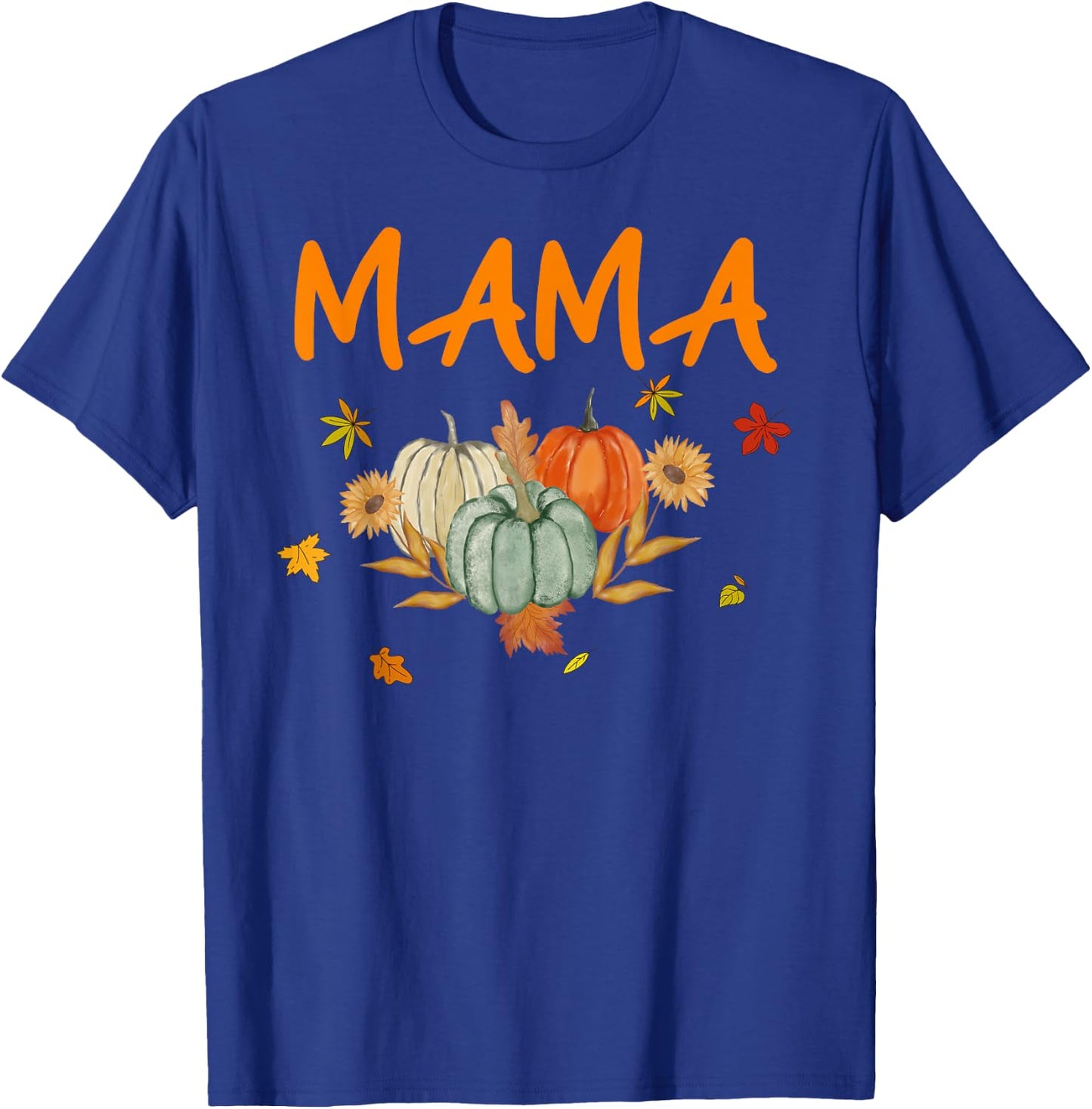 Mama Birthday Pumpkin 1st Birthday Matching Family Party T-Shirt - T-Shirt | Royal