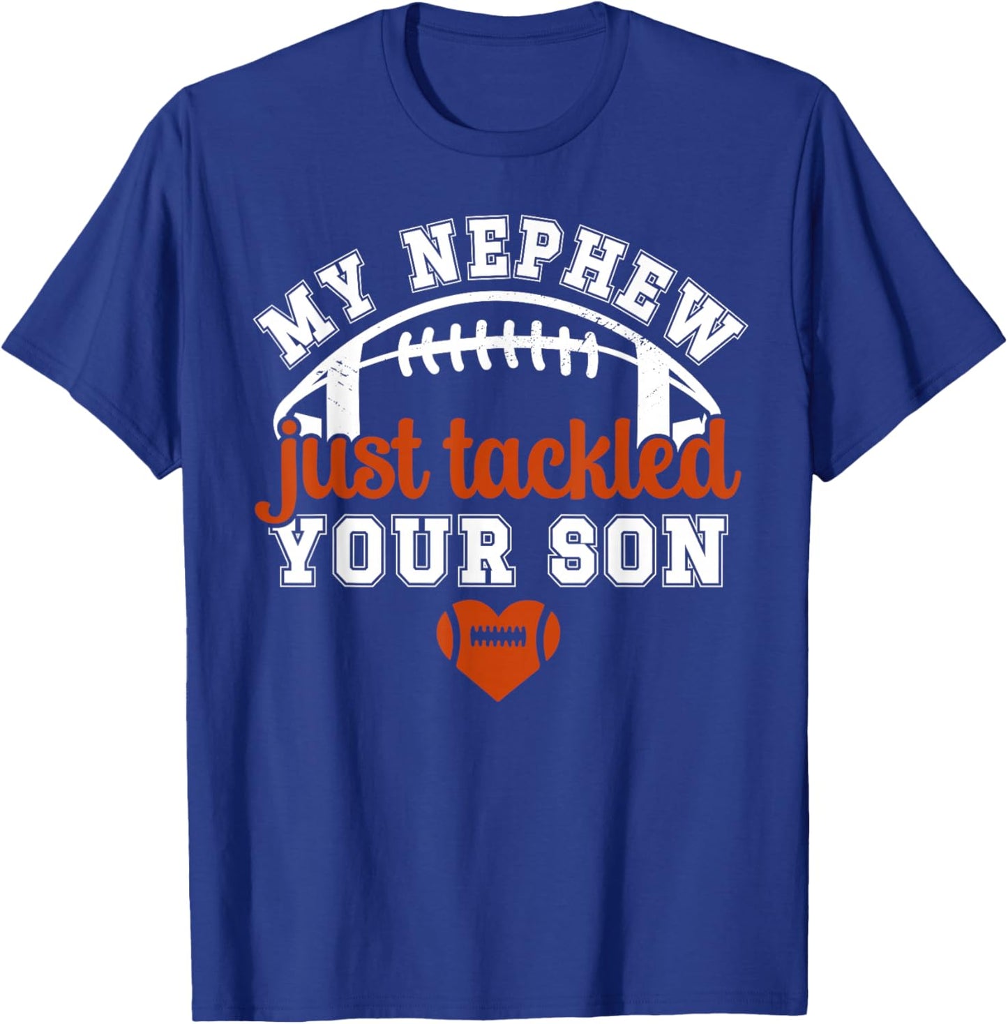 My Nephew Football Aunt Of A Football Player Auntie T-Shirt - T-Shirt | Royal