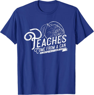 Peaches Vintage Music Lover Come From A Can T-Shirt - T-Shirt | Royal