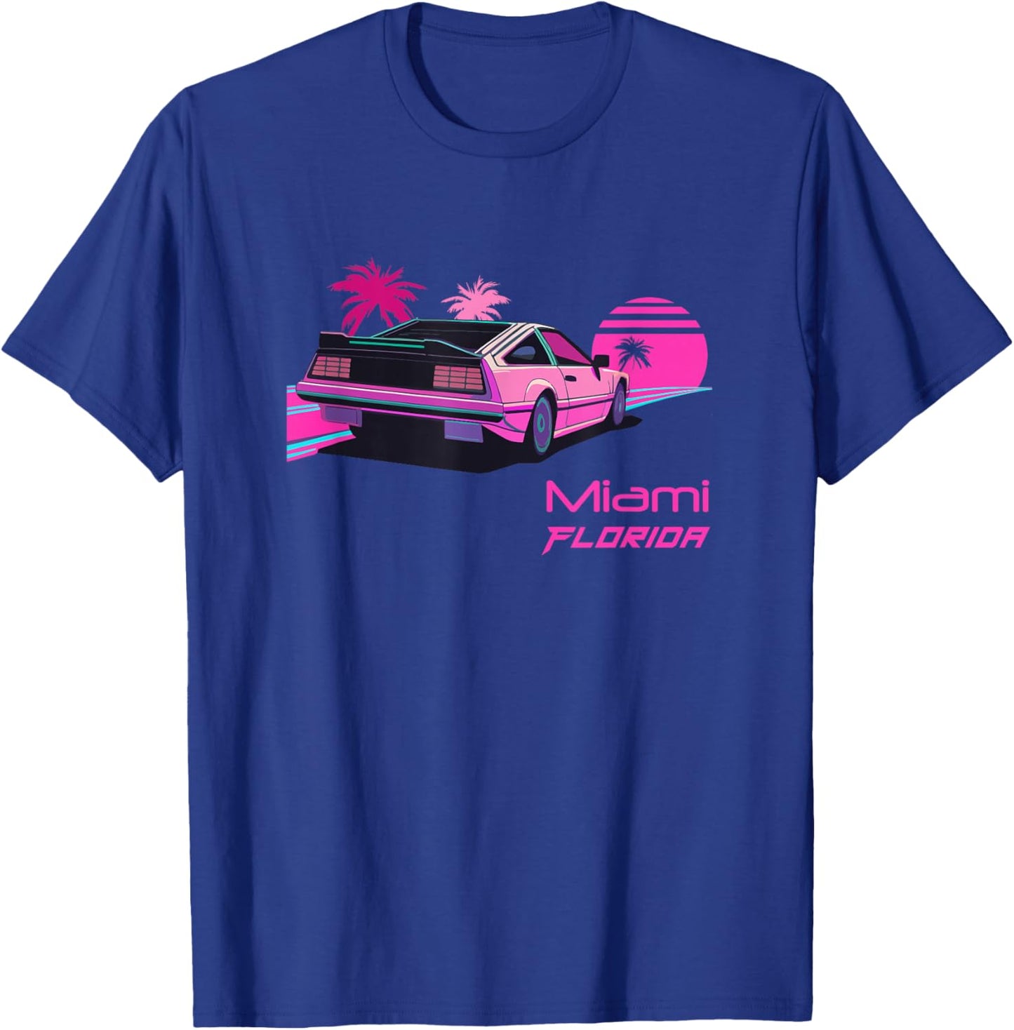 Vintage Miami, Florida T-Shirt - T-Shirt | Royal