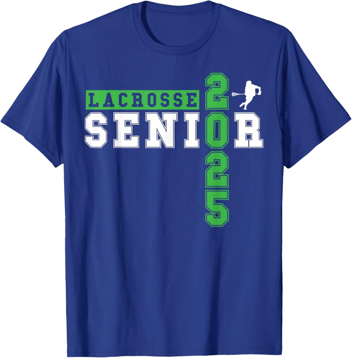 Lacrosse Senior Night Lacrosse Senior 2025 Graduation 17 T-Shirt - T-Shirt | Royal