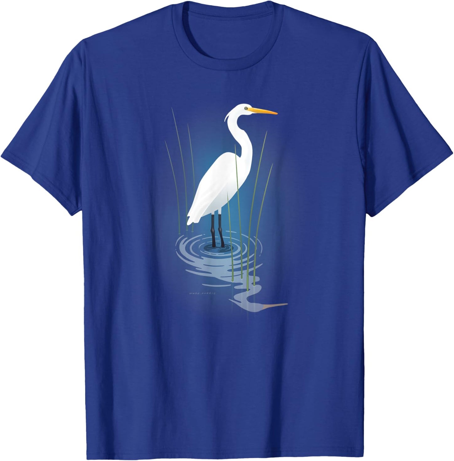 Snowy Egret T-Shirt - T-Shirt | Royal