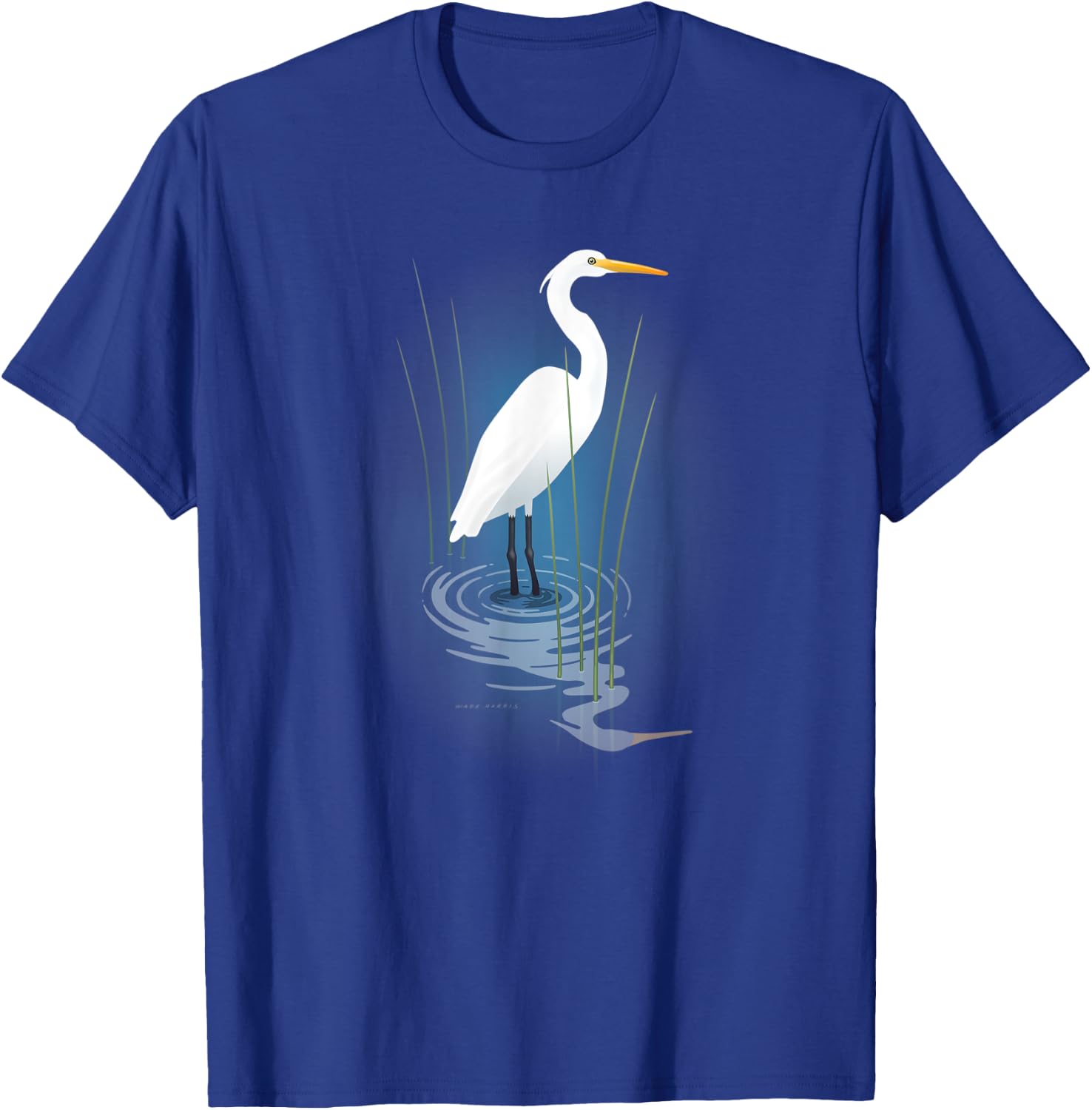 Snowy Egret T-Shirt - T-Shirt | Royal