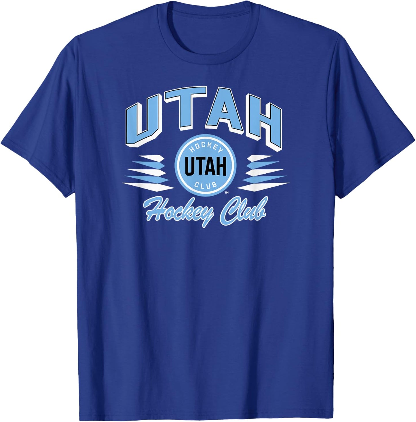 Utah Hockey Club Retro Diamond Dark Heather T-Shirt - T-Shirt | Royal