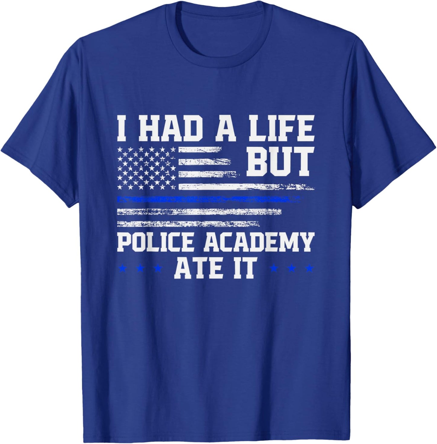 Police School Survivor Graduation Police Academy Graduate T-Shirt - T-Shirt | Royal