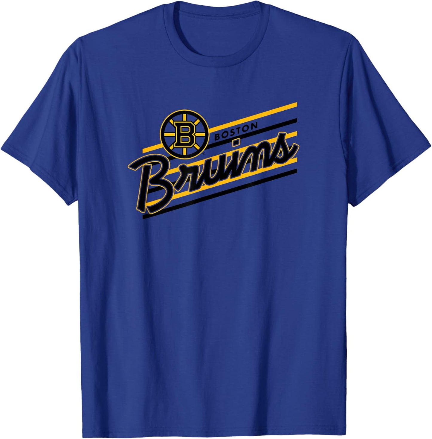 Boston Bruins Retro Performer White Officially Licensed T-Shirt - T-Shirt | Royal