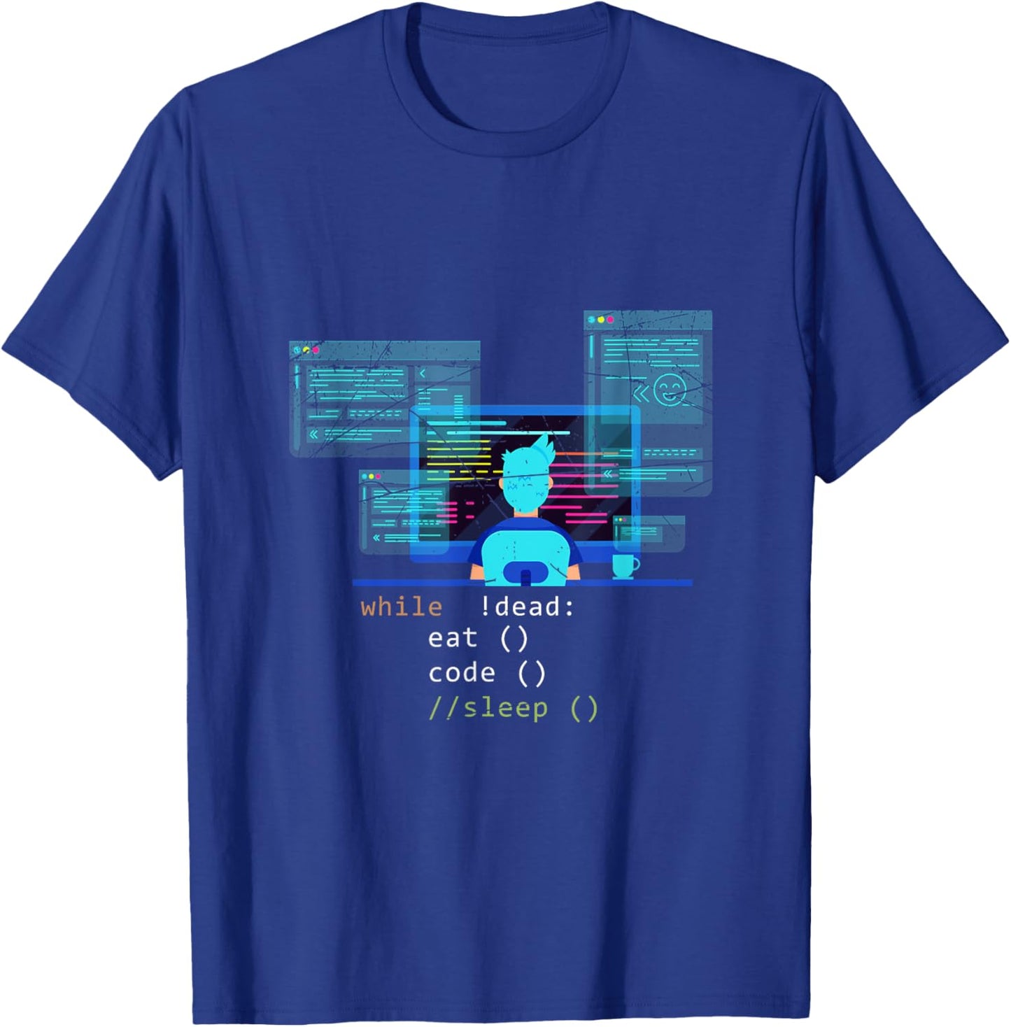 Computer Scientist Hacker Funny Debugger Gift Programmer T-Shirt - T-Shirt | Royal