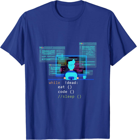 Computer Scientist Hacker Funny Debugger Gift Programmer T-Shirt - T-Shirt | Royal