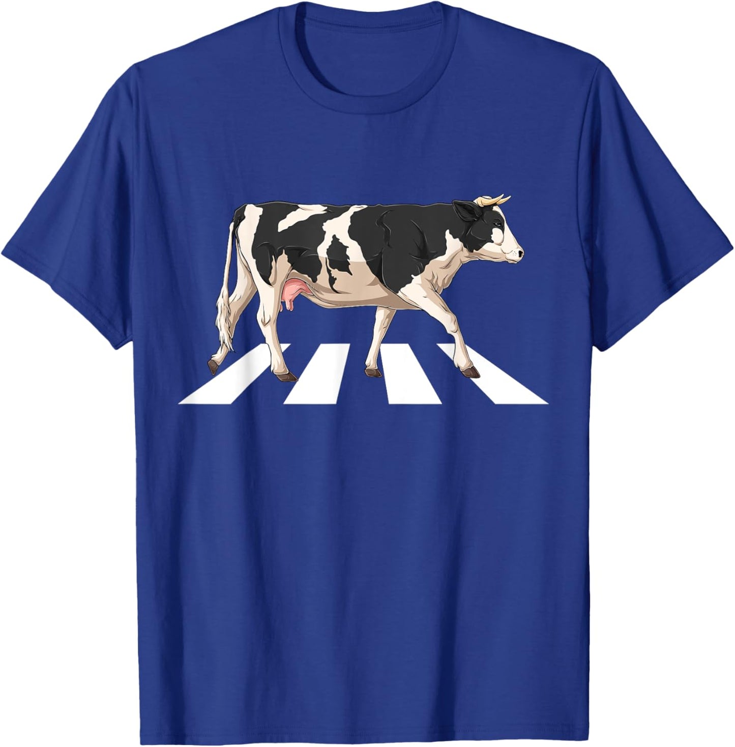 Funny Crosswalk Cows Farming farm Cow Girl Boy Women Men Kid T-Shirt - T-Shirt | Royal