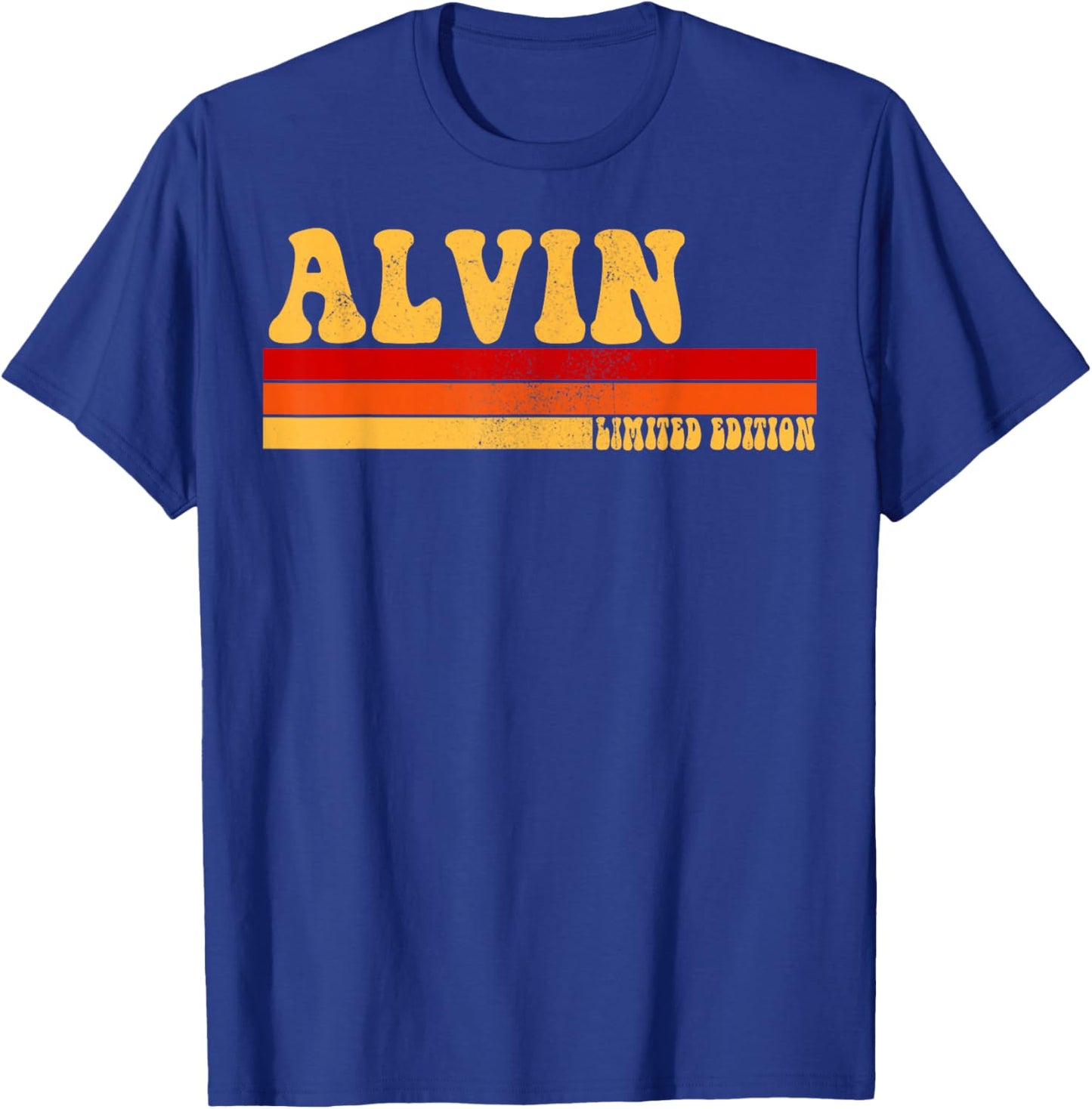 ALVIN Name Personalized Idea Men Retro Vintage ALVIN T-Shirt - T-Shirt | Royal