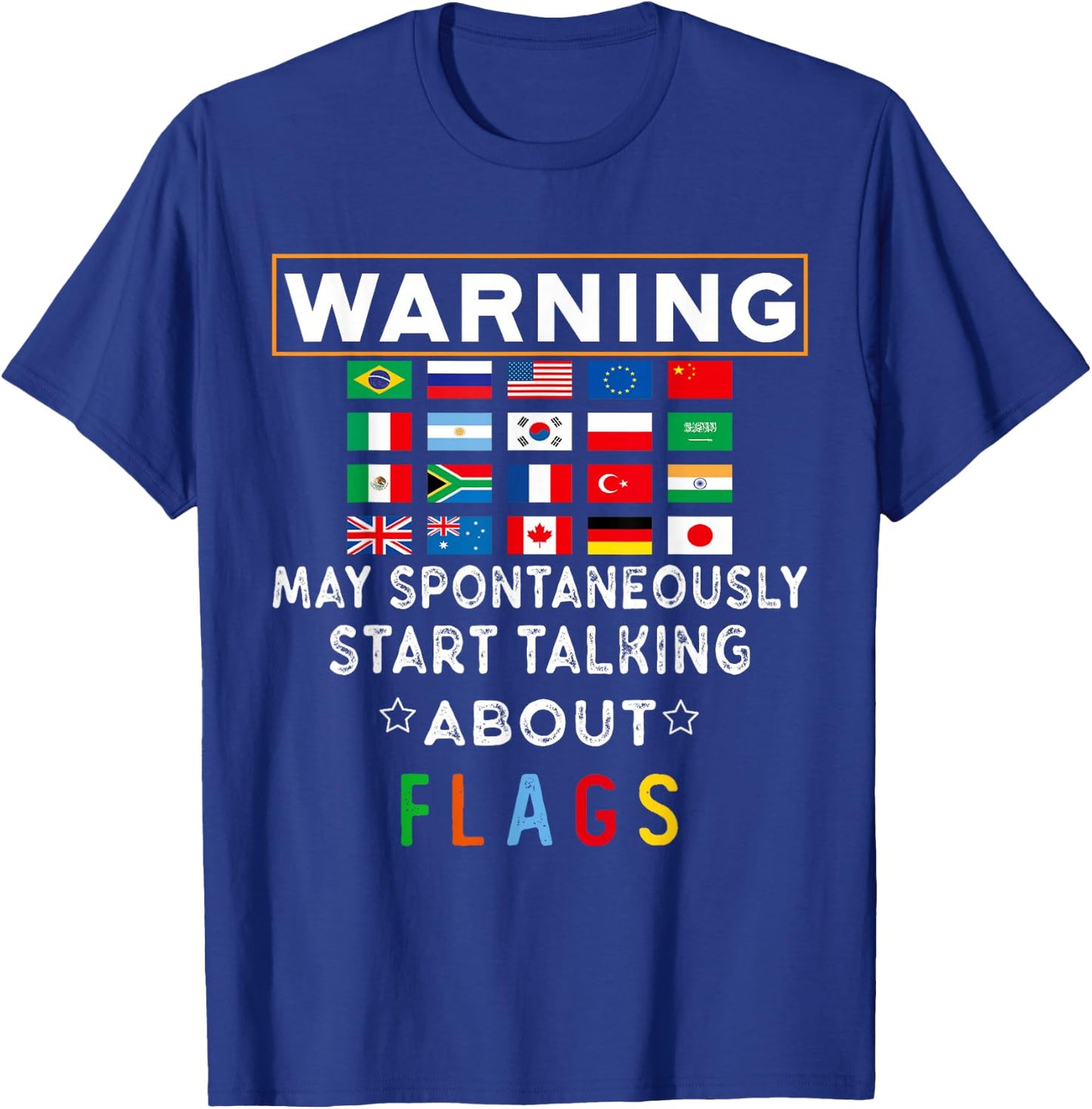 Love Flag Collector Vexillology - Vexillologist Gift T-Shirt - T-Shirt | Royal