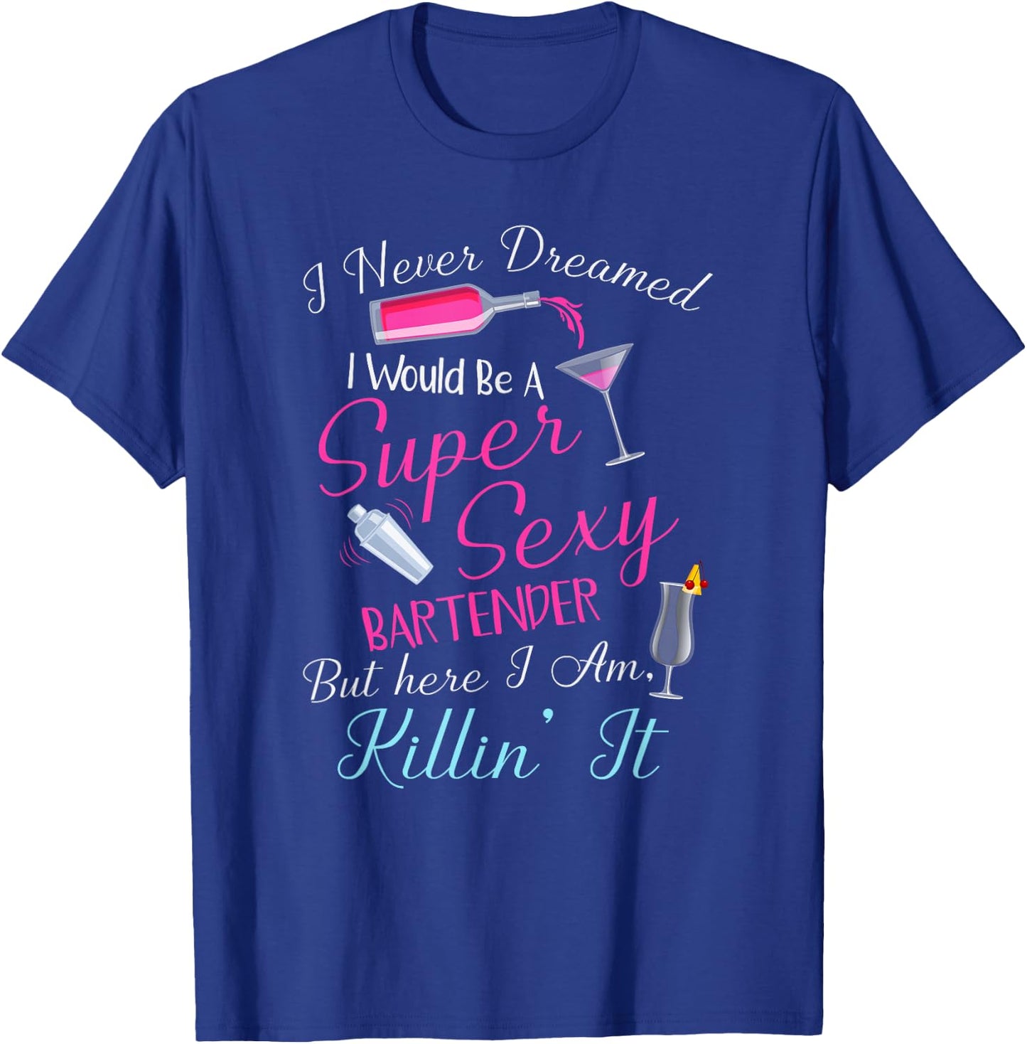 Super Sexy Bartender mixologist Funny Gift T-Shirt - T-Shirt | Royal