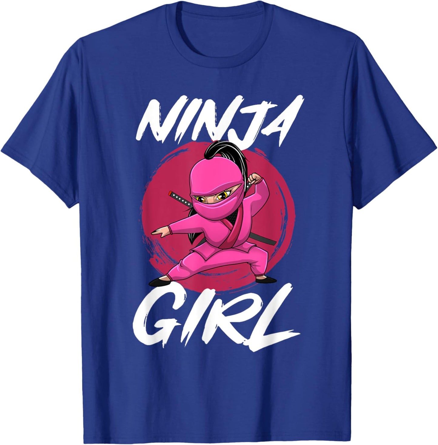 Cool Ninja Art Girls Shinobi Ninja Training Ninja T-Shirt - T-Shirt | Royal