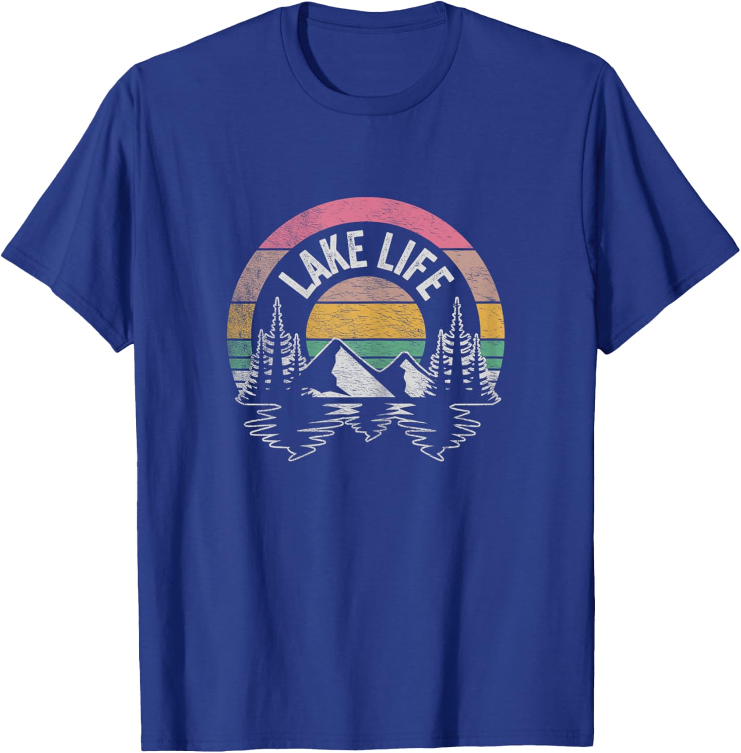 Vintage Lake life Shirt Wildlife Vacation Camper Love Lake T-Shirt - T-Shirt | Royal