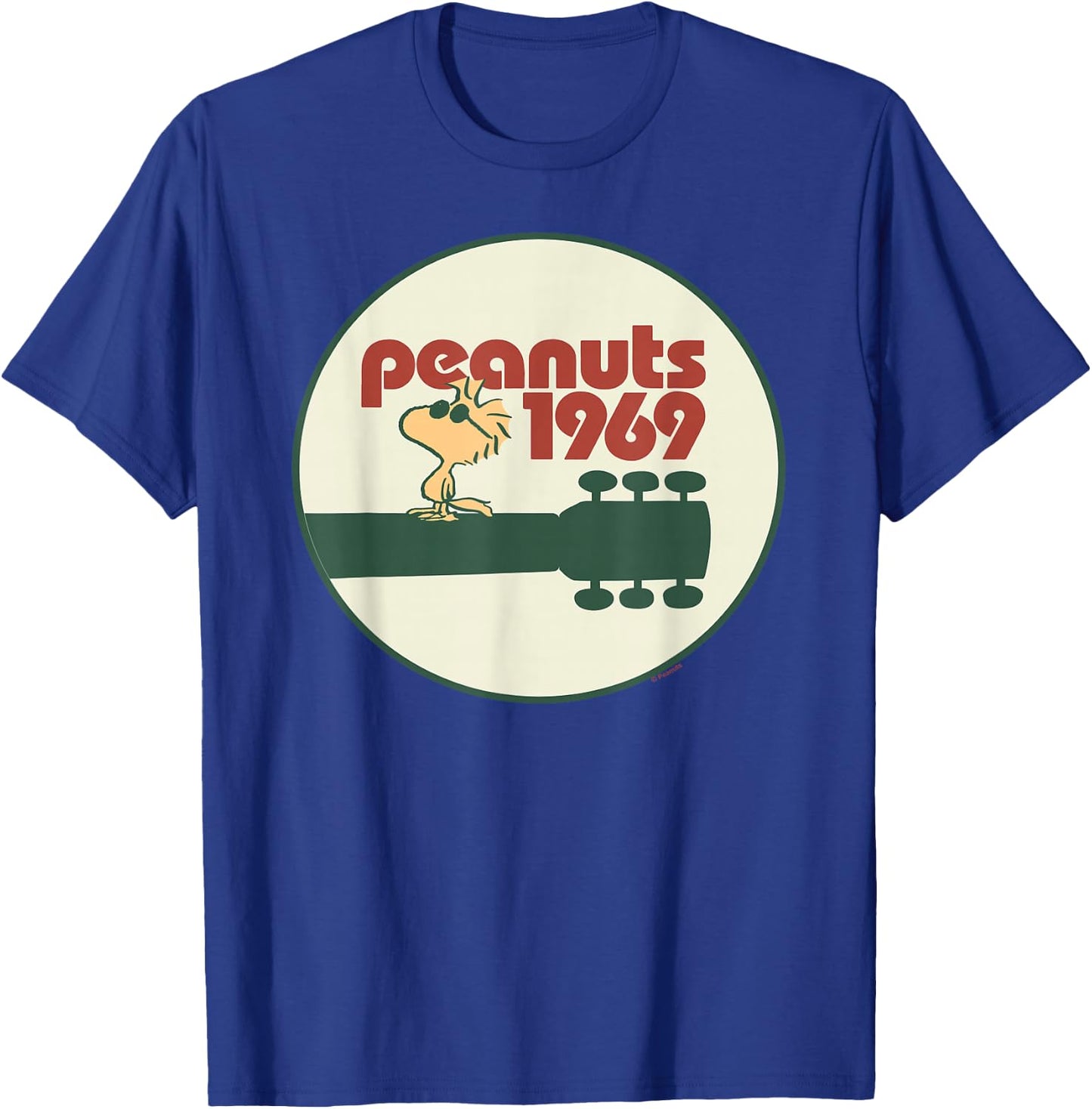 Peanuts Woodstock 1969 - Black, Small, , Short Sleeve, , Classic Fit, Cotton, Machine Wash T-Shirt - T-Shirt | Royal