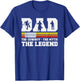 Dad The Cowboy The Myth The Legend Horse Dad Father's Day T-Shirt - T-Shirt | Royal