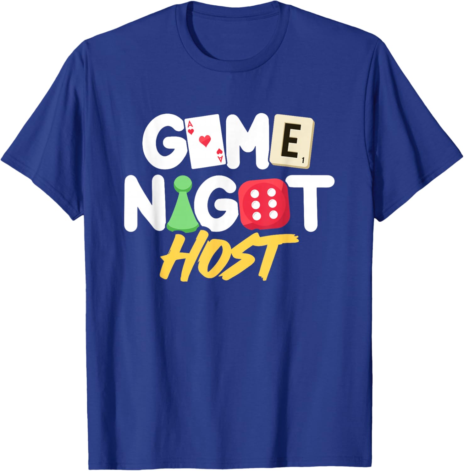 Game Night Host Board Game Trivia Night Team Women Men T-Shirt - T-Shirt | Royal