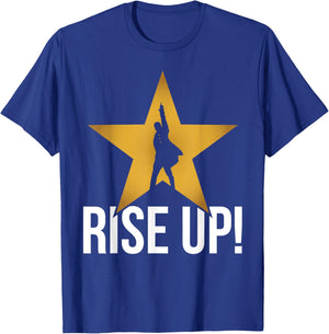 Rise Up Musical Theatre Nerd Musical Broadway Theater Geek T-Shirt - T-Shirt | Royal