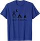 Camping - Minimalist Keep It Simple Outdoor Gift T-Shirt - T-Shirt | Royal