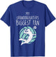 Granddaughters Biggest Fan Volleyball Family Grandma Grandpa T-Shirt - T-Shirt | Royal