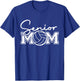 Senior Mom Class Of 2025 Funny Volleyball Mom Graduation T-Shirt - T-Shirt | Royal