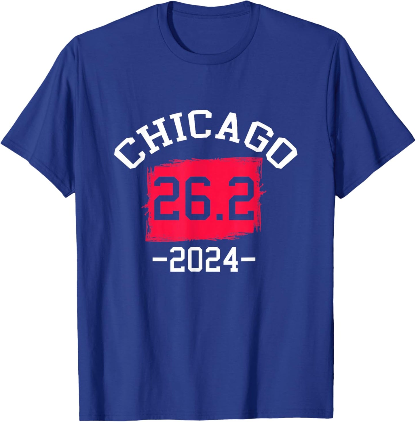 Chicago 26.2 2024 Marathon Running Runner T-Shirt - T-Shirt | Royal