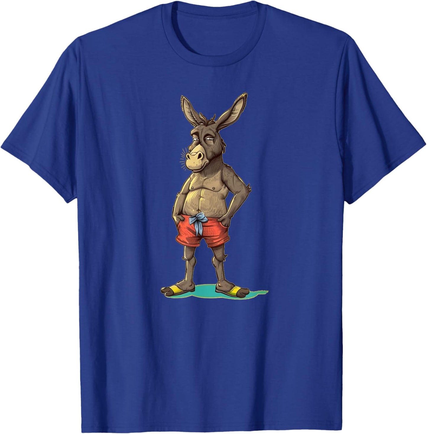 Summer Donkey loves Shorts and swim Trunks Costume Women Kids T-Shirt - T-Shirt | Royal