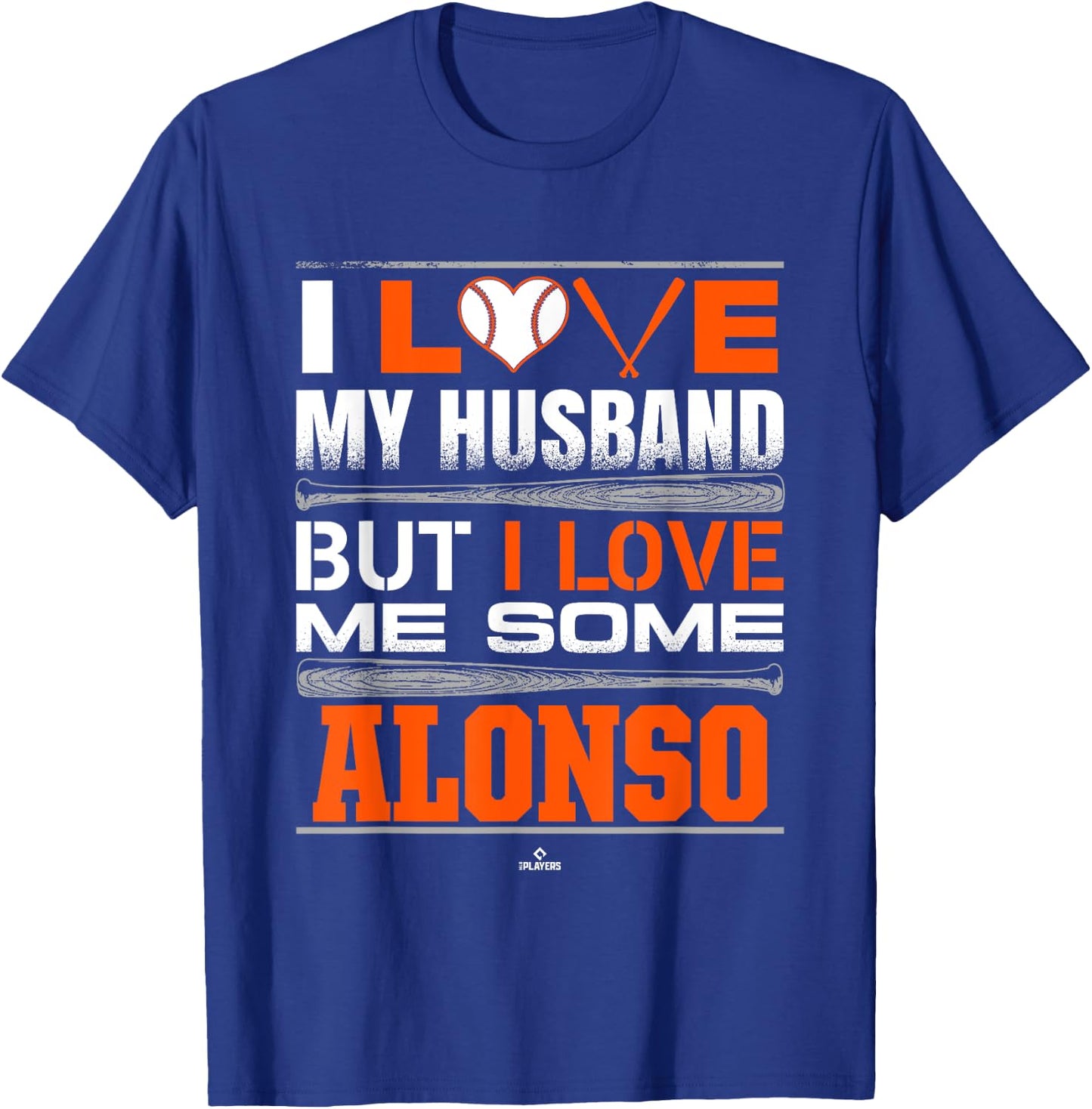 I Love My Husband Pete Alonso New York Baseball MLBPA T-Shirt - T-Shirt | Royal
