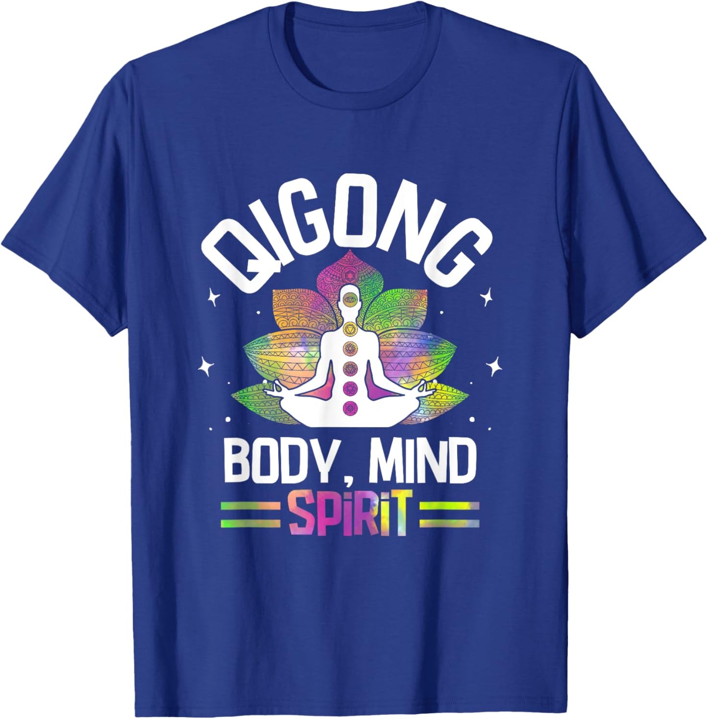 Body Mind Spirit Qigong Chinese Meditation T-Shirt - T-Shirt | Royal